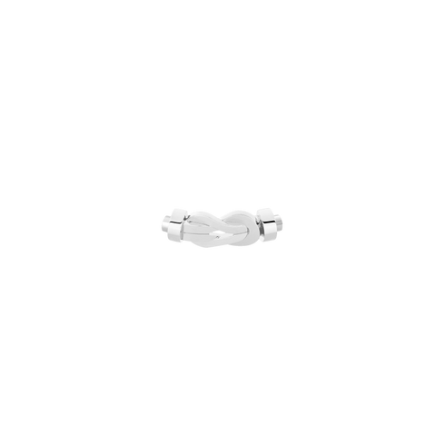 FIBBIA CHANCE INFINIE IN ORO BIANCO PER BRACCIALE MODELLO MEDIO 0B0106