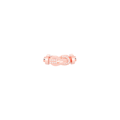 FIBBIA CHANCE INFINIE IN ORO ROSA E DIAMANTI MODELLO LARGE 0B0099