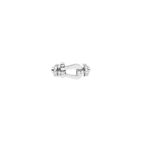 FIBBIA FORCE 10 IN ORO BIANCO E DIAMANTI MODELLO LARGE 0B0026