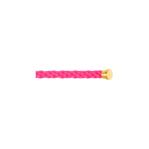 FRED CABLE ROSA NEON PER BRACCIALE MODELLO LARGE IN ORO GIALLO 6B0208