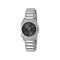 G-Flat 30mm stainless steel case, Black galvanized dial with roman indexes at 12 and 6 o’clock and date at 3 o'clock, Stainless steel bracelet YA166505