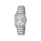 G-Flat 30mm stainless steel case, Silver galvanized dial with roman indexes at 12 and 6 o’ clock and date at 3 o'clock, Stainless steel bracelet YA166504