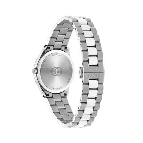 G-Timeless 29 mm stainless steel case, blue dial, stainless steel bracelet, quartz movement YA1265068