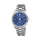 G-Timeless 40 mm stainless steel case, blue dial with and Gucci lettering, small seconds display, stainless steel bracelet YA126389