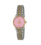 G-Timeless Slim Steel and Yellow gold PVD case, pink dial with bee as seconds hand, 9 links steel and yellow gold PVD bracelet YA1265030