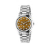 G-Timeless With Bee Motif Steel case, brown tiger eye stone dial with bees, steel bracelet YA1264177