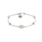 GG Marmont Bracelet in sterling silver and mother of pearl with Double G and flower details YBA773229001