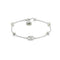 GG Marmont Bracelet in sterling silver and mother of pearl with Double G and flower details YBA773229001