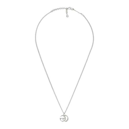 GG Marmont GG Marmont necklace with gourmette chain in sterling silver YBB814914001