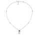 GG Marmont Necklace in sterling silver and mother of pearl with Double G and flower pendant YBB773231001