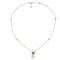 GG Marmont Necklace in sterling silver and mother of pearl with Double G and flower pendant YBB773231001