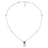 GG Marmont Necklace in sterling silver and mother of pearl with Double G and flower pendant YBB773231001