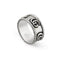GG Marmont Ring in aged sterling silver with Double G detail YBC627729001