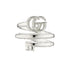 GG Marmont Ring in sterling silver with Double G YBC770719001