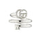 GG Marmont Ring in sterling silver with Double G YBC770719001