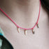GIROCOLLO GOLDEN MATE LETTERE PERSONALIZZABILE FUCSIA FLUO – ORO18KT 4 18KGRV054L