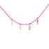GIROCOLLO GOLDEN MATE LETTERE PERSONALIZZABILE FUCSIA FLUO – ORO18KT 4 18KGRV054L