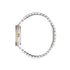 Gucci 25H 30 mm stainless steel multi layered case, pink gold-plated bezel, silver dial, date opening, stainless steel five links interchangeable bracelet, quartz movement YA163508