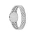 Gucci 25H 30mm stainless steel multi layered case, silver sunbrushed dial with motif, five links stainless steel bracelet YA163501