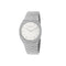 Gucci 25H 34mm stainless steel multi layered case, bezel set with diamonds, white brass dial with GG, five links stainless steel bracelet YA163401
