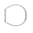 Gucci 25H 38mm stainless steel multi layered case, white dial with motif and ocean blue colored glass, five links stainless steel bracelet YA163409