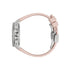 Gucci Dive 36 mm stainless steel case, black ceramic bezel, pink dial, pink rubber bracelet, self-winding movement YA136408