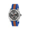 Gucci Dive 40 mm steel case, grey dial, sustainable polyester strap, screw-down crown and case back YA136352
