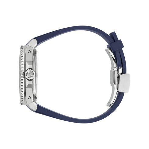 Gucci Dive 40mm stainless steel case, blue dial, ceramic bezel and rubber bracelet YA136359