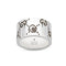 Gucci Ghost ring in shiny aged sterling silver YBC455319001