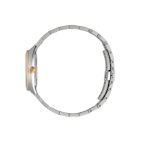 Gucci Interlocking 29 MM STAINLESS STEEL CASE
PINK GOLD PLATED BEZEL
SILVER SUNBRUSHED DIAL WITH 8 DIAMONDS AND PINK GOLD-PLATED DETAILS
INTERLOCKING G SMALL SECONDS DISPLAY
STAINLESS STEEL BRACELET
QUARTZ MOVEMENT YA142514