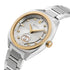 Gucci Interlocking 29 MM STAINLESS STEEL CASE
PINK GOLD PLATED BEZEL
SILVER SUNBRUSHED DIAL WITH 8 DIAMONDS AND PINK GOLD-PLATED DETAILS
INTERLOCKING G SMALL SECONDS DISPLAY
STAINLESS STEEL BRACELET
QUARTZ MOVEMENT YA142514