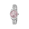 Gucci Interlocking 29mm stainless steel case, pink dial with 8 diamonds, small seconds display, stainless steel bracelet YA142511