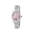 Gucci Interlocking 29mm stainless steel case, pink dial with 8 diamonds, small seconds display, stainless steel bracelet YA142511