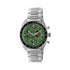 Gucci Interlocking 41mm stainless steel case, green dial, small seconds display, black ceramic bezel with tachymeter indication, stainless steel bracelet YA142318