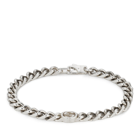 Gucci Interlocking Bracciale Gucci Interlocking in argento passivato 0818 YBA843736001