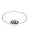 Gucci Interlocking Bracelet Gucci Interlocking in 925 sterling silver, green enamel YBA854121001