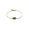 Gucci Interlocking Bracelet in yellow gold, onyx and diamond YBA786556001