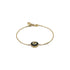 Gucci Interlocking Bracelet in yellow gold, onyx and diamond YBA786556001