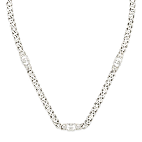 Gucci Interlocking Chain Necklace Gucci Interlocking in 925 sterling silver, 45-50 cm YBB853967001