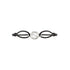 Gucci Interlocking Gucci Interlocking bracelet in black cotton cord and sterling silver YBAA002MN001