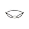 Gucci Interlocking Gucci Interlocking bracelet in black cotton cord and sterling silver YBAA002MN001