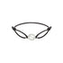 Gucci Interlocking Gucci Interlocking bracelet in black cotton cord and sterling silver YBAA002MN001