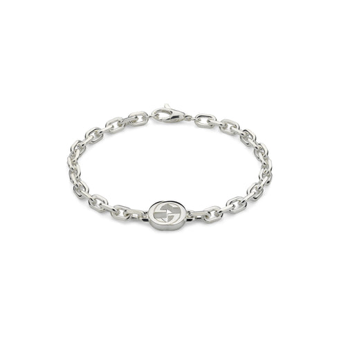 Gucci Interlocking Interlocking G bracelet in sterling silver YBA796351001