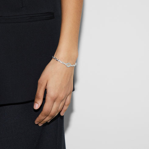 Gucci Interlocking Interlocking G bracelet in sterling silver YBA796351001