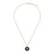 Gucci Interlocking Necklance in yellow gold, onyx and diamond YBB786606001