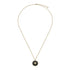 Gucci Interlocking Necklance in yellow gold, onyx and diamond YBB786606001