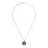 Gucci Interlocking Necklance in yellow gold, onyx and diamond YBB786606001