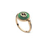 Gucci Interlocking Ring in pink gold, green agate and diamond YBC786547002