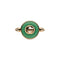 Gucci Interlocking Ring in pink gold, green agate and diamond YBC786547002