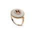 Gucci Interlocking Ring in pink gold, mop, diamonds, gg pavé YBC786765001